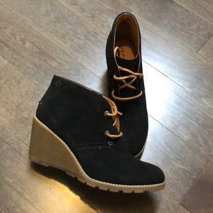 Sperry Suede Wedge Boots - BNWOT